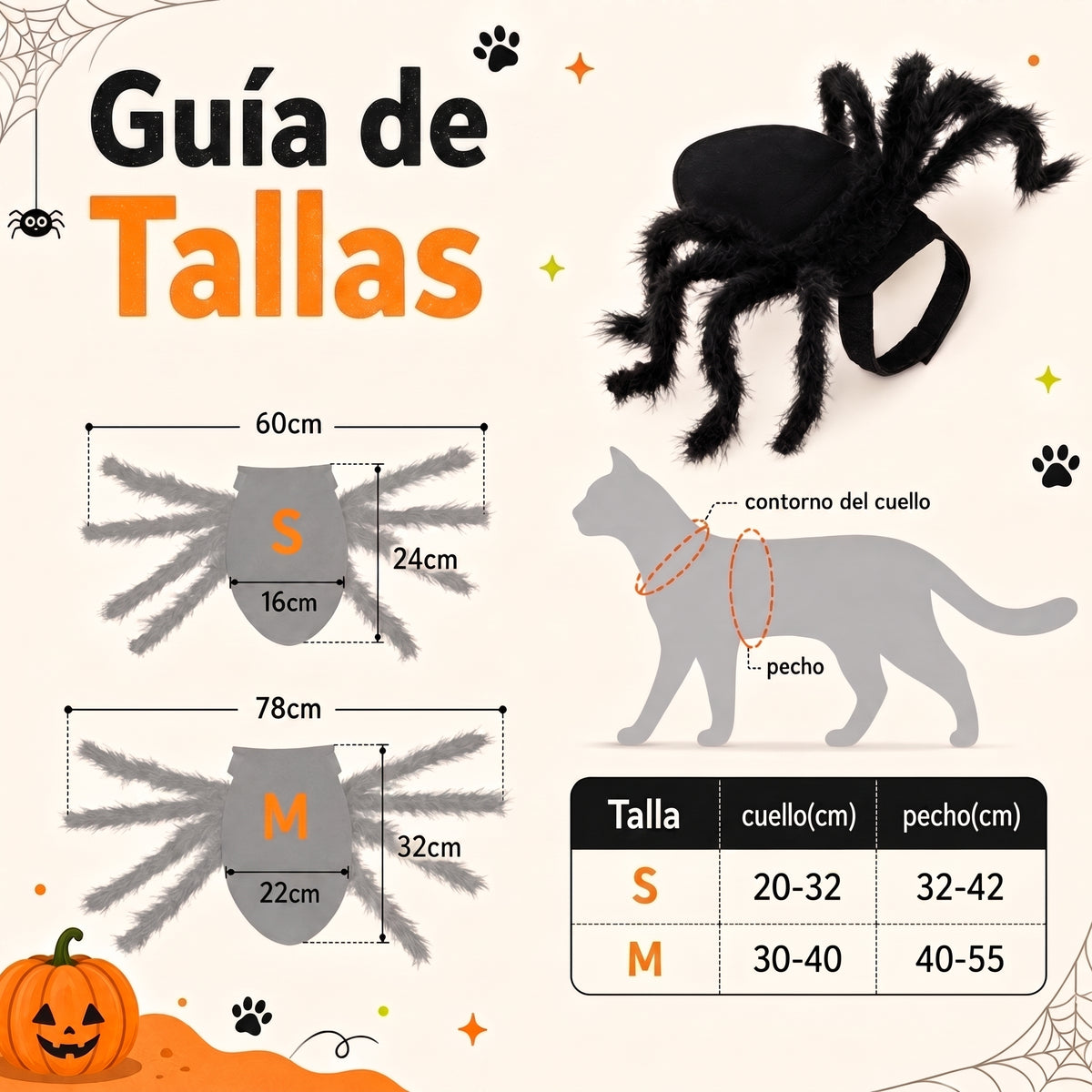 Disfraz Gato Araña Realista